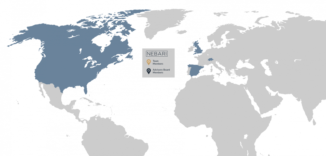 Nebari Global Team Map